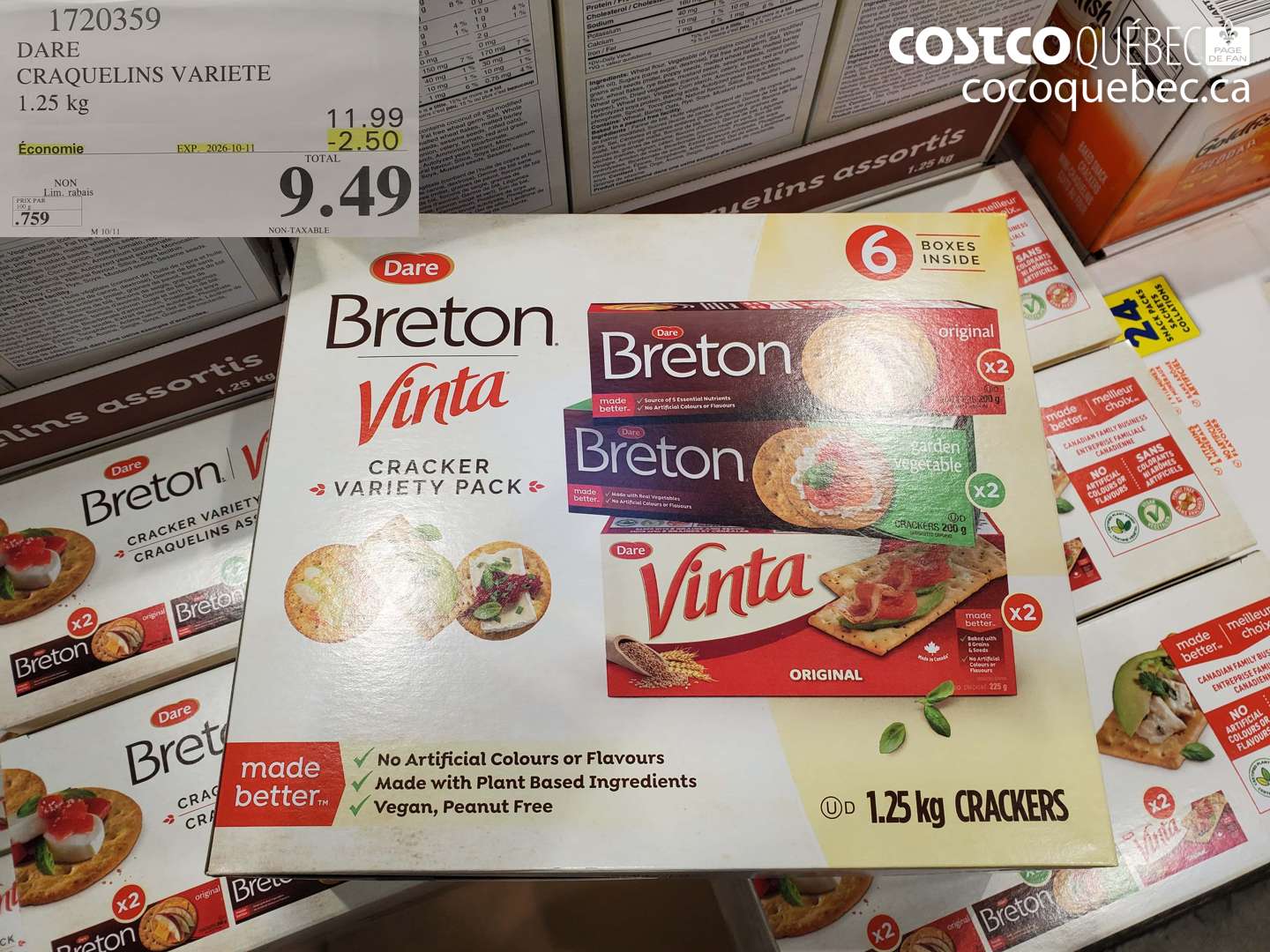 1720359 DARE CRAQUELINS VARIETE ($2.50 INSTANT SAVINGS EXPIRES ON 2026-10-11) $9.49