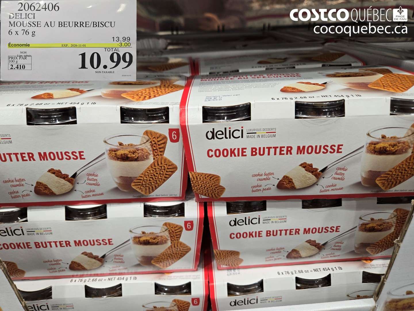 2062406 DELICI MOUSSE AU BEURRE/BISCU ($3.00 INSTANT SAVINGS EXPIRES ON 2026-11-01) $10.99