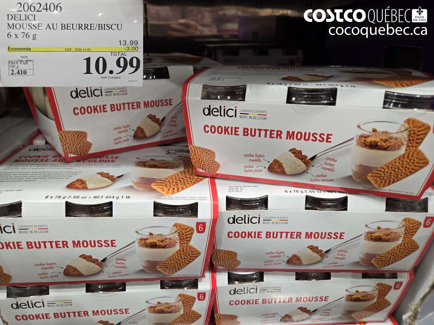 2062406 DELICI MOUSSE AU BEURRE/BISCU ($3.00 INSTANT SAVINGS EXPIRES ON 2026-11-01) $10.99