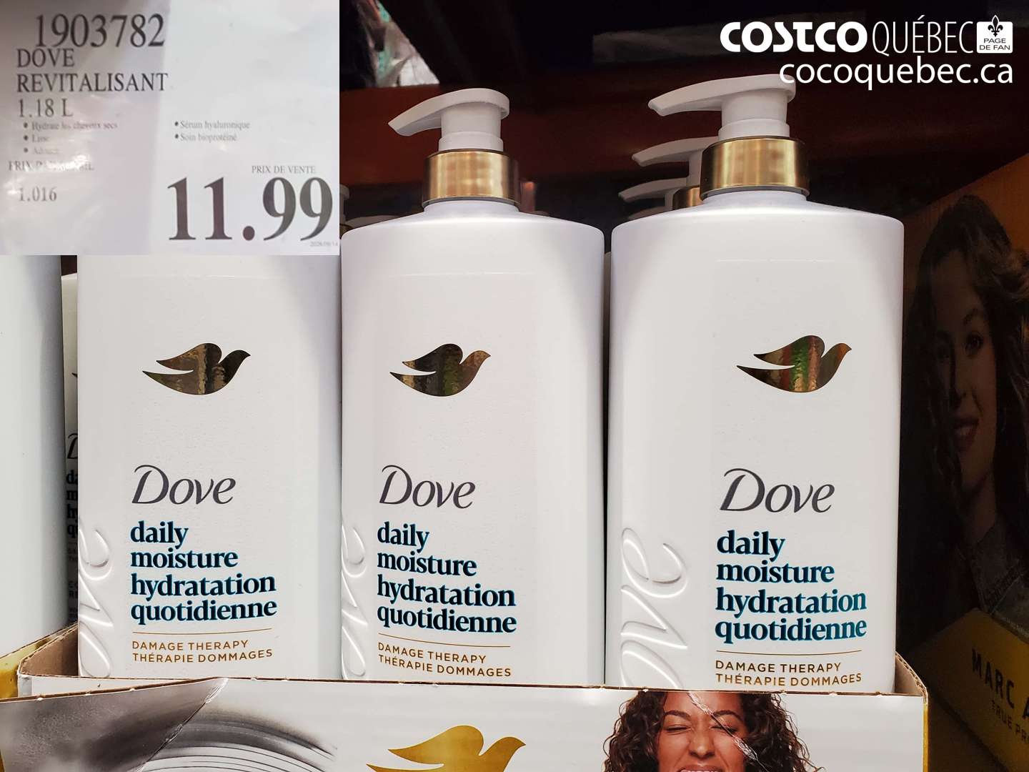 1903782 DOVE REVITALISANT 1.18 L $11.99