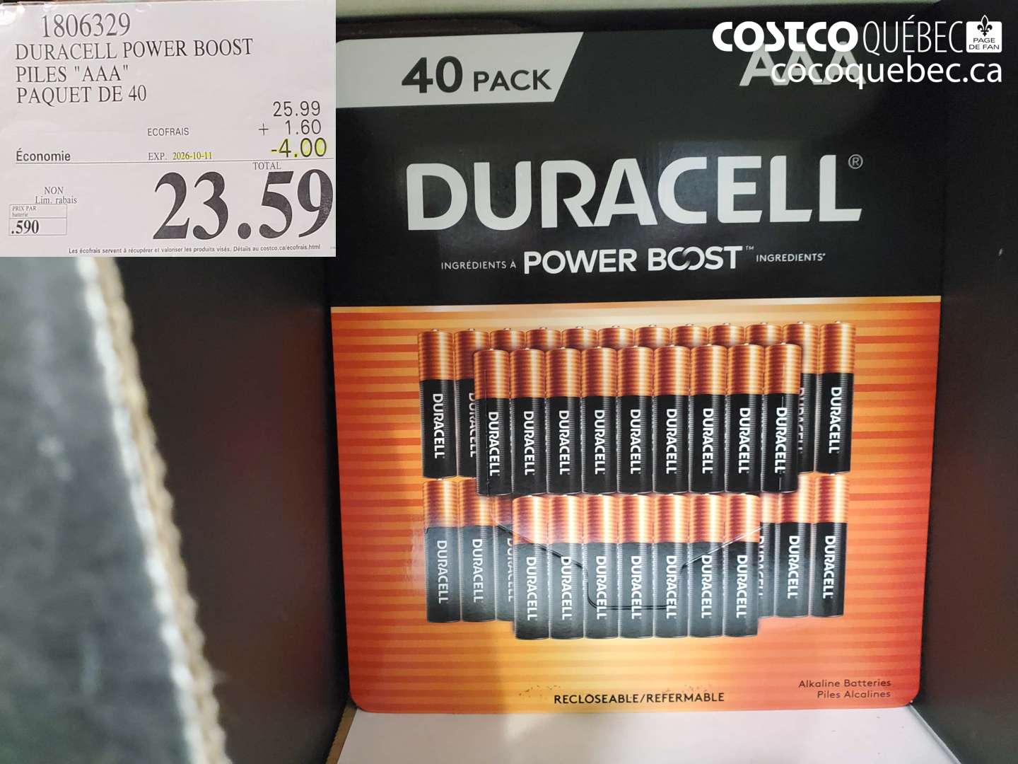 1806329 DURACELL POWER BOOST PILES 