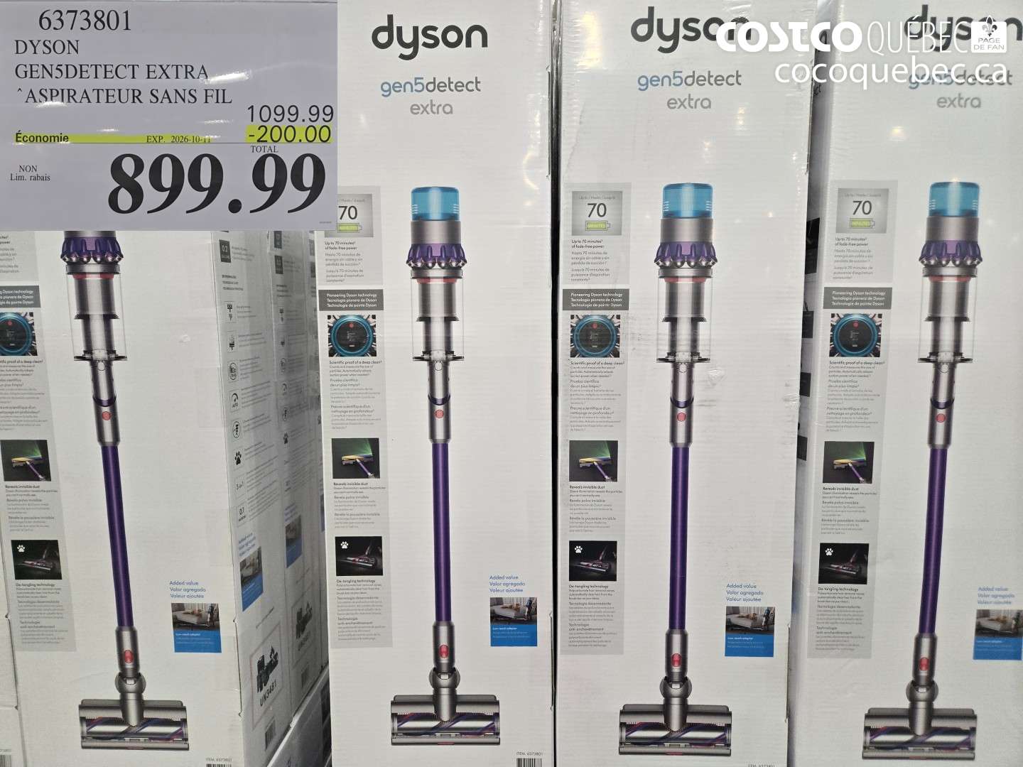 6373801 DYSON GEN5DETECT EXTRA ($200.00 INSTANT SAVINGS EXPIRES ON 2026-10-11) $899.99