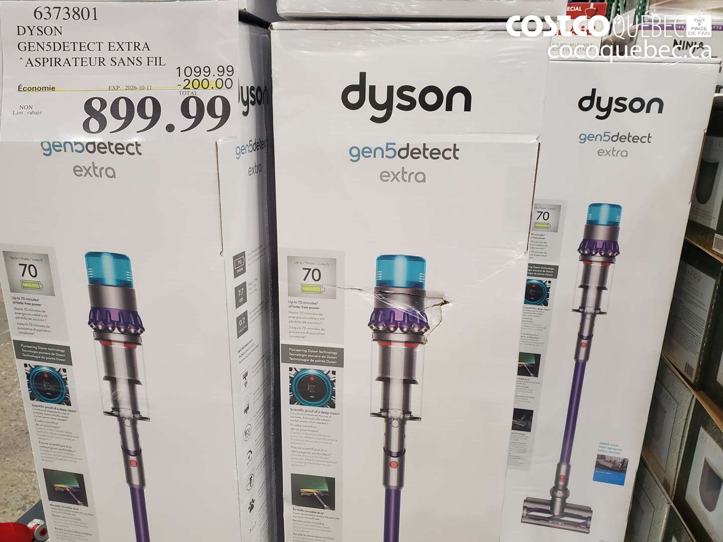 6373801 DYSON GEN5DETECT EXTRA ($200.00 INSTANT SAVINGS EXPIRES ON 2026-10-11) $899.99