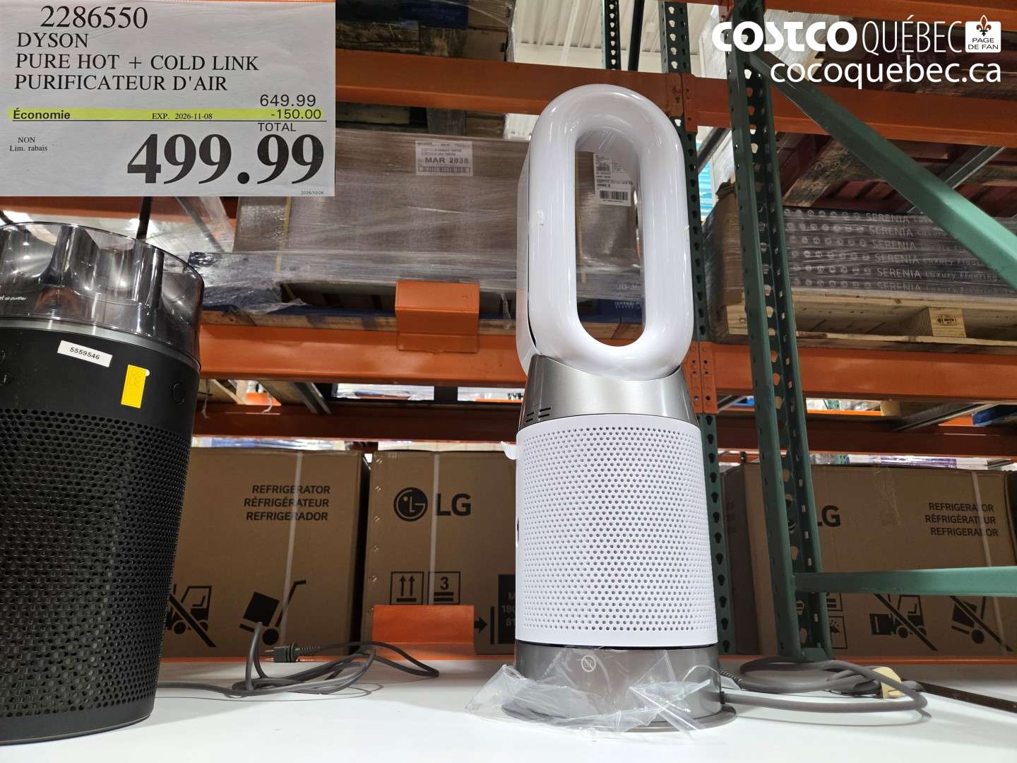 2286550 DYSON PURE HOT + COLD LINK PURIFICATEUR D'AIR ($150.00 INSTANT SAVINGS EXPIRES ON 2026-11-08) $499.99