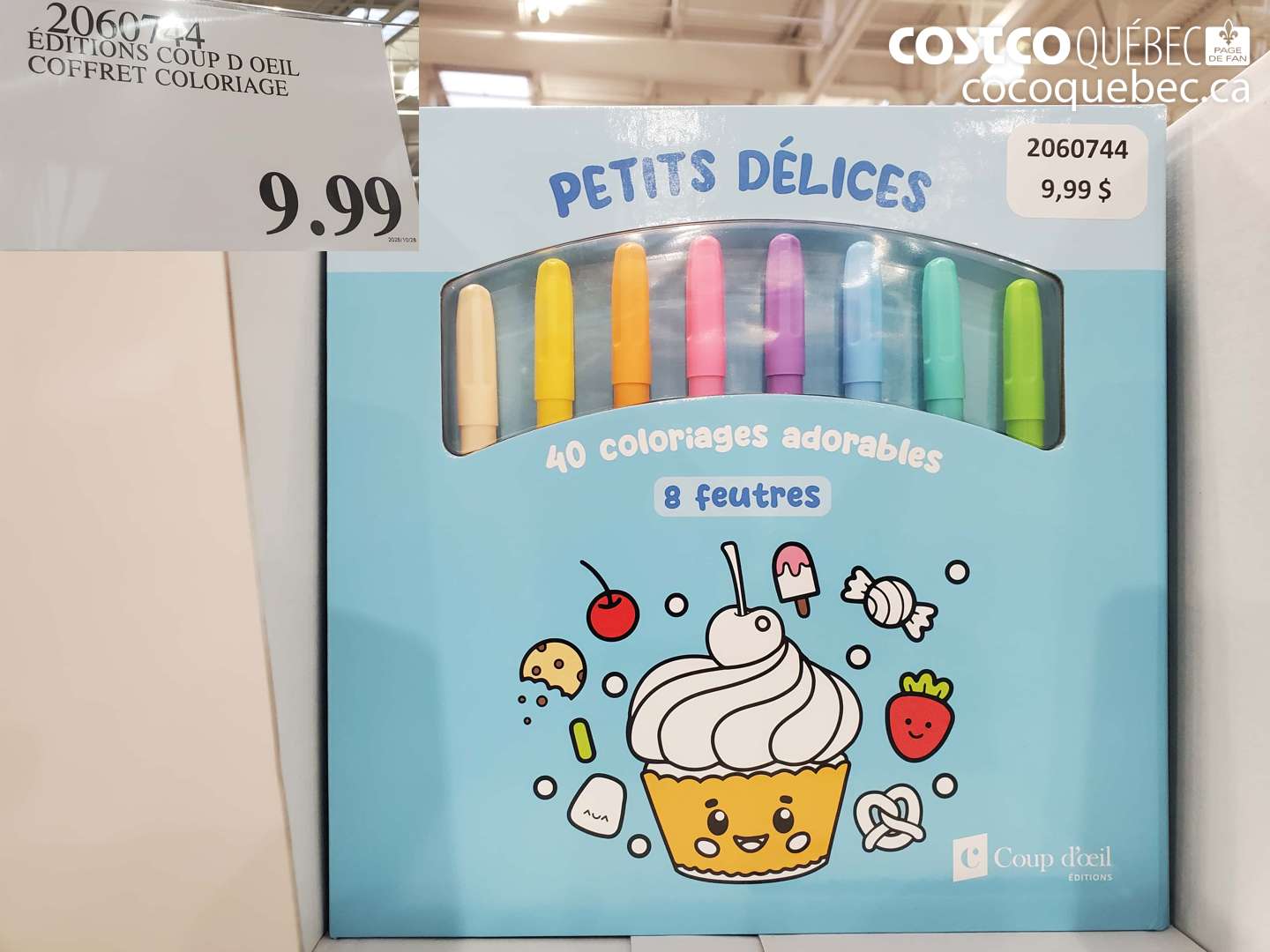 2060744 EDITIONS COUP D OEIL COFFRET COLORIAGE $9.99