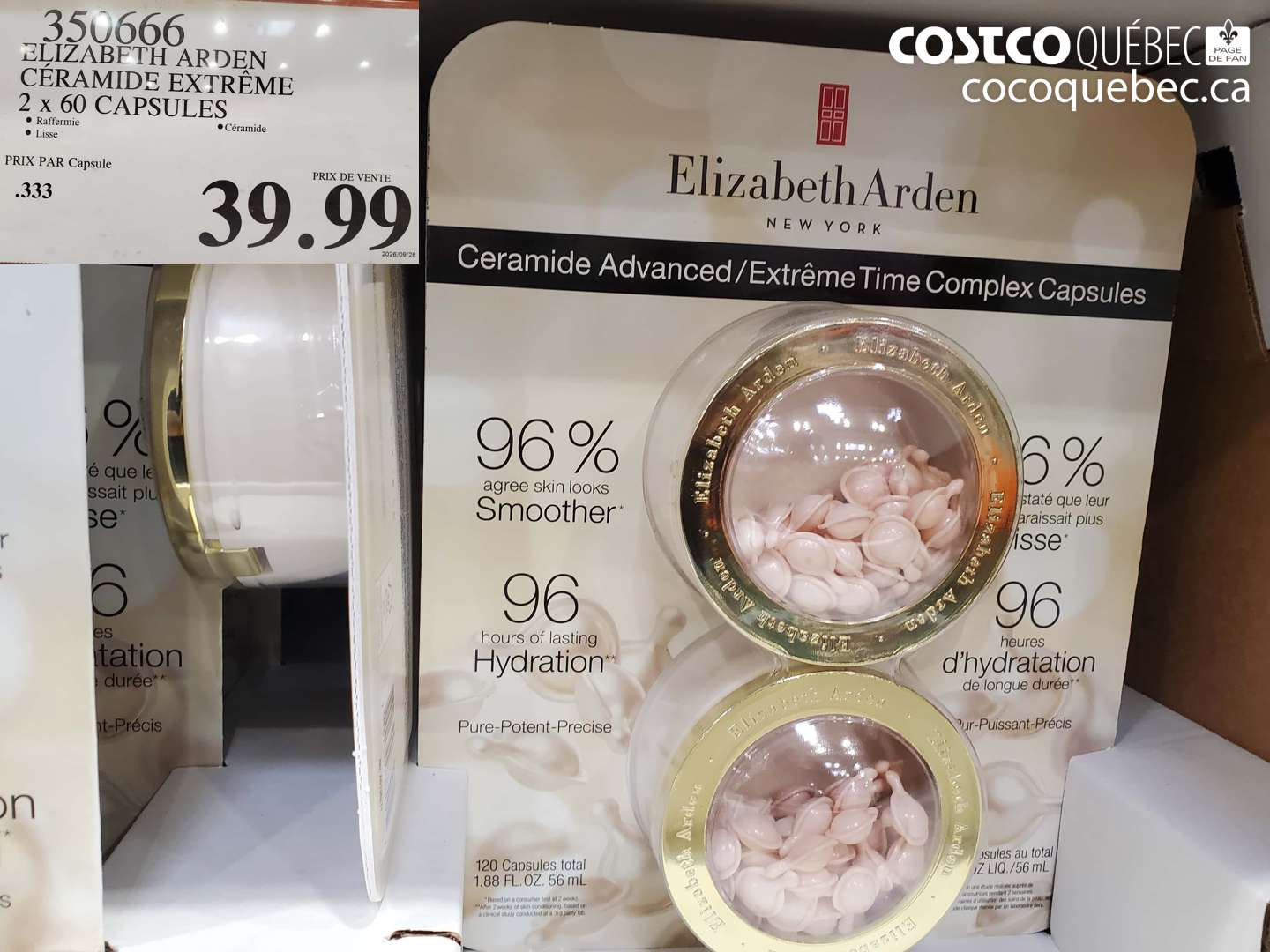 350666 ELIZABETH ARDEN CÉRAMIDE EXTRÊME 2 X 60 CAPSULES $39.99