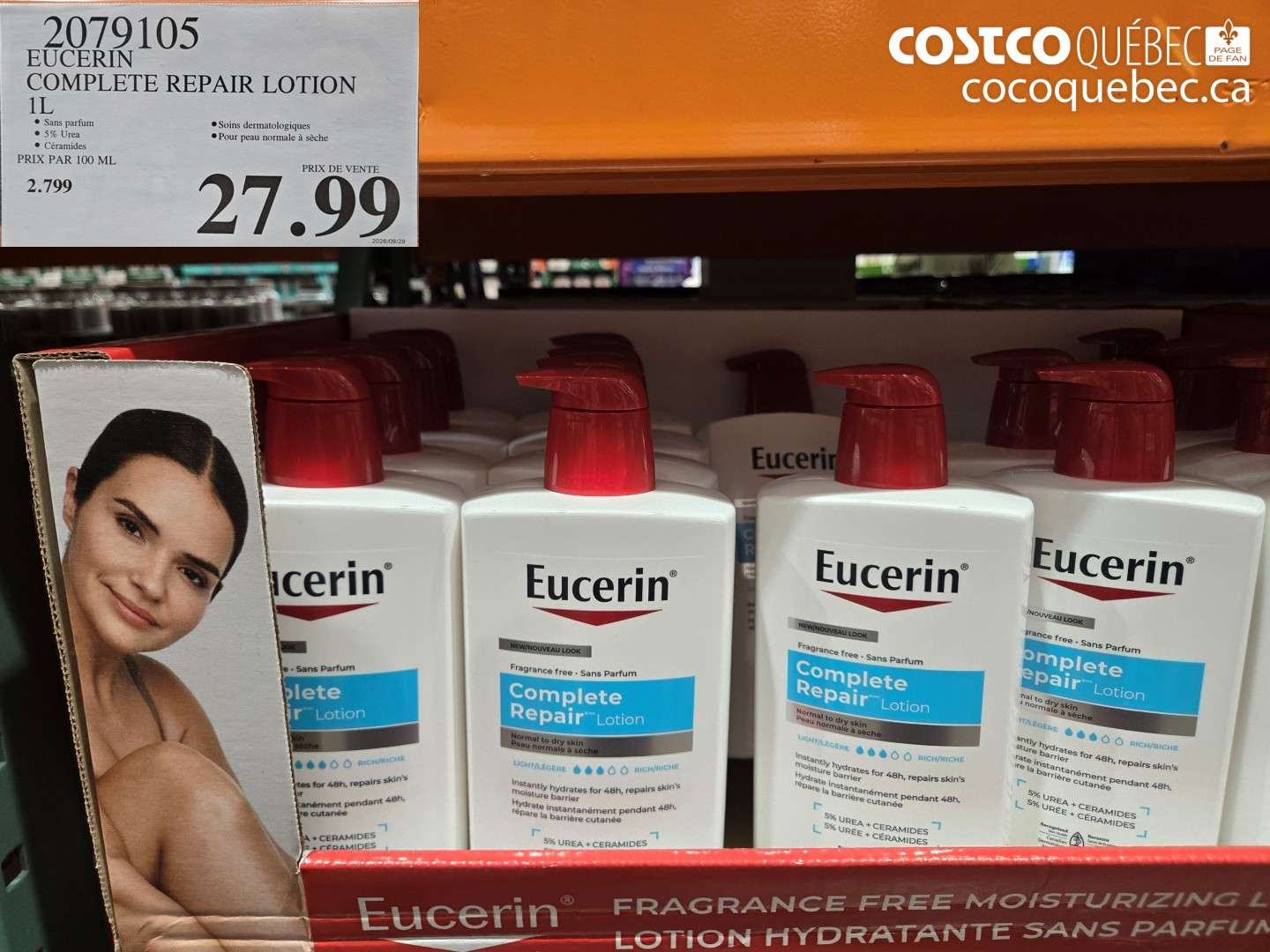 2079105 EUCERIN COMPLETE REPAIR LOTION 1L $27.99