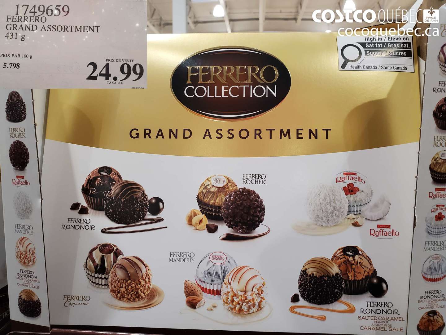 1749659 FERRERO GRAND ASSORTMENT $24.99