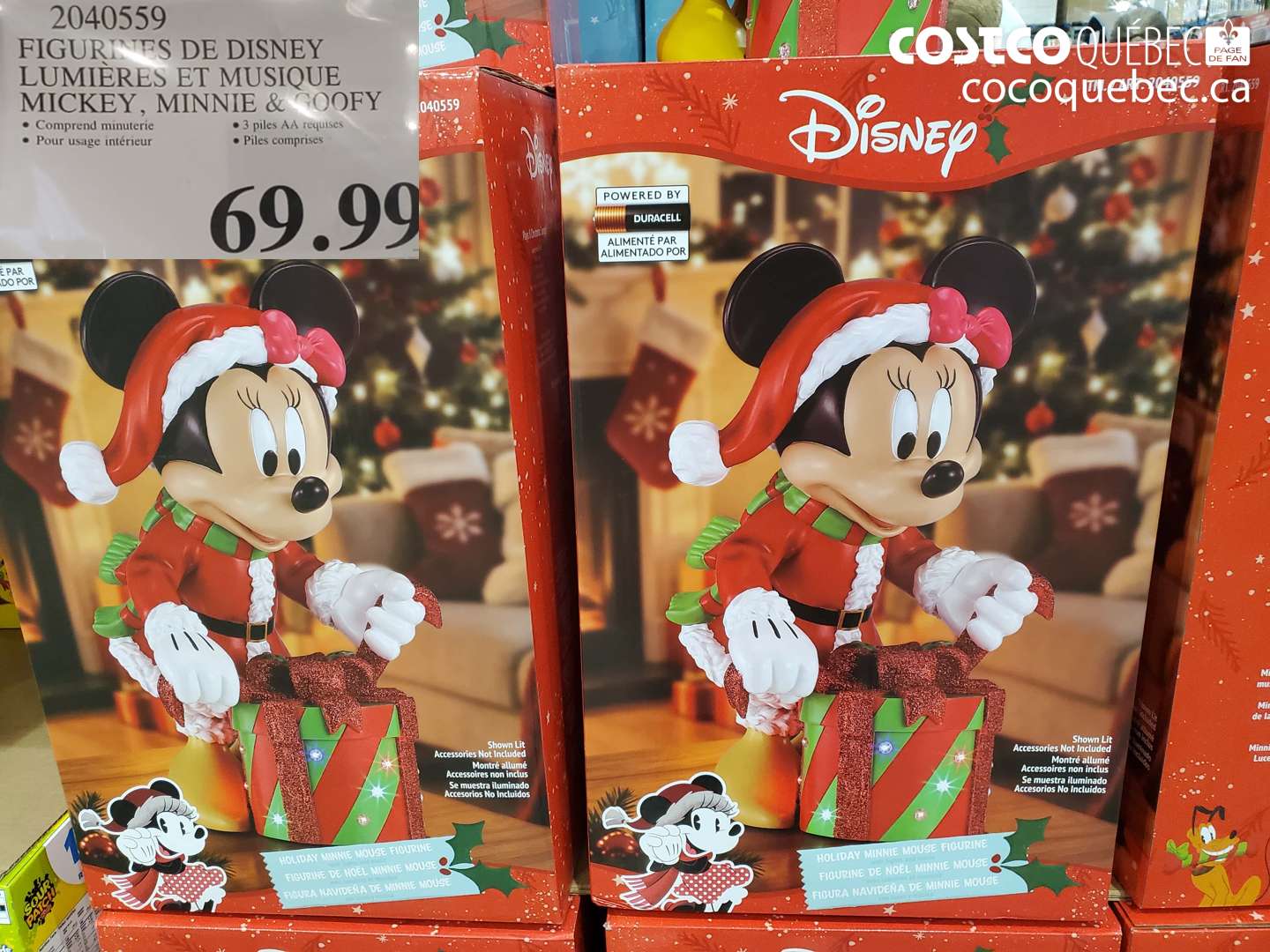 2040559 FIGURINES DE DISNEY LUMIÈRES ET MUSIQUE MICKEY, MINNIE & GOOFY $69.99