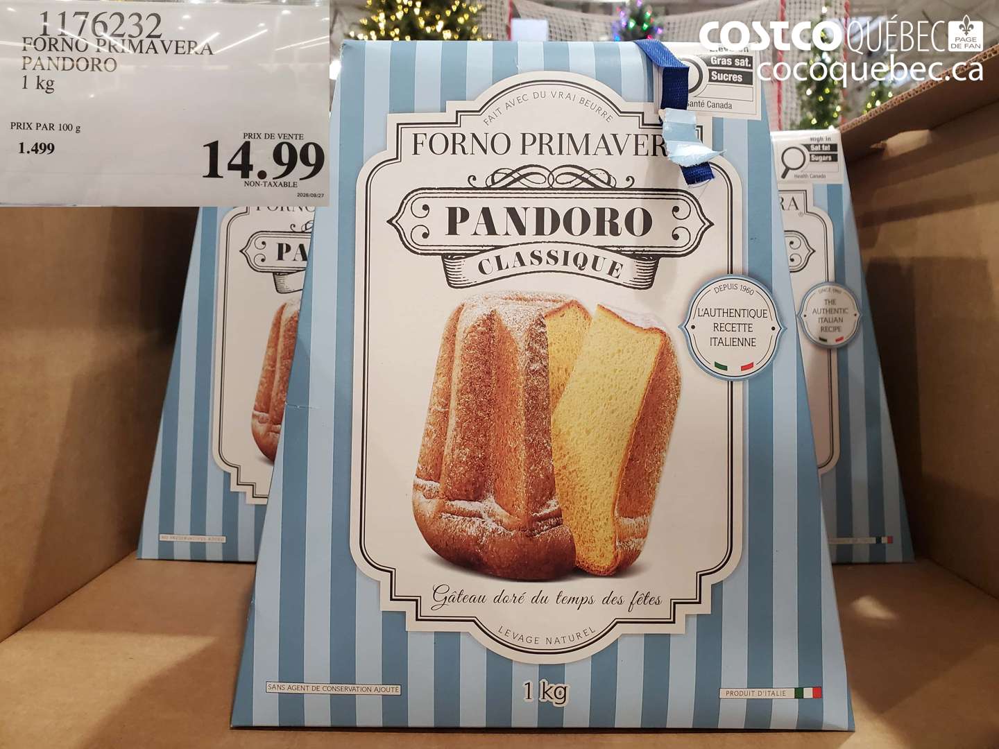 1176232 FORNO PRIMAVERA PANDORO $14.99
