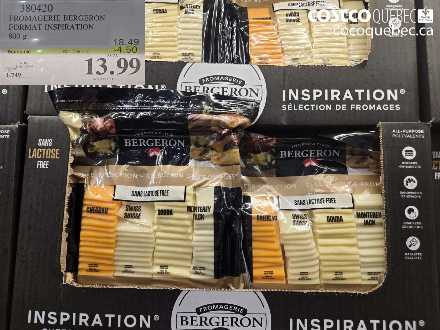 380420 FROMAGERIE BERGERON FORMAT INSPIRATION ($4.50 INSTANT SAVINGS EXPIRES ON 2026-11-04) $13.99
