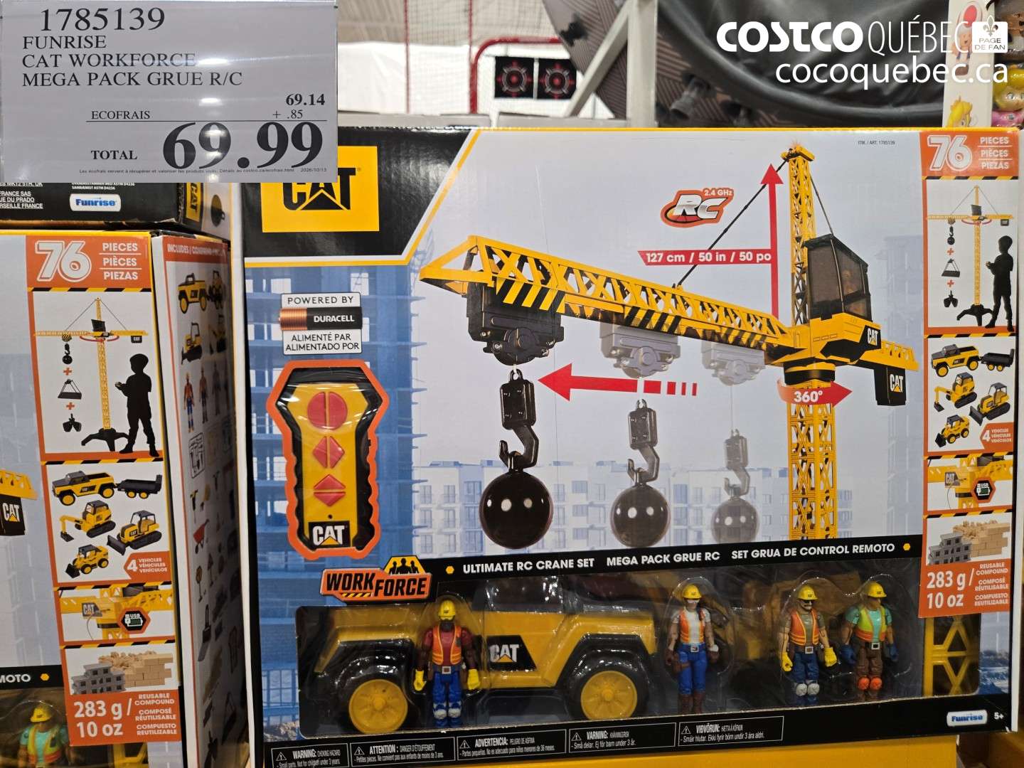 1785139 FUNRISE CAT WORKFORCE MEGA PACK GRUE R/C $69.99