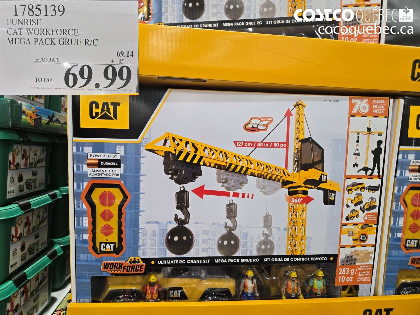 1785139 FUNRISE CAT WORKFORCE MEGA PACK GRUE R/C $69.99