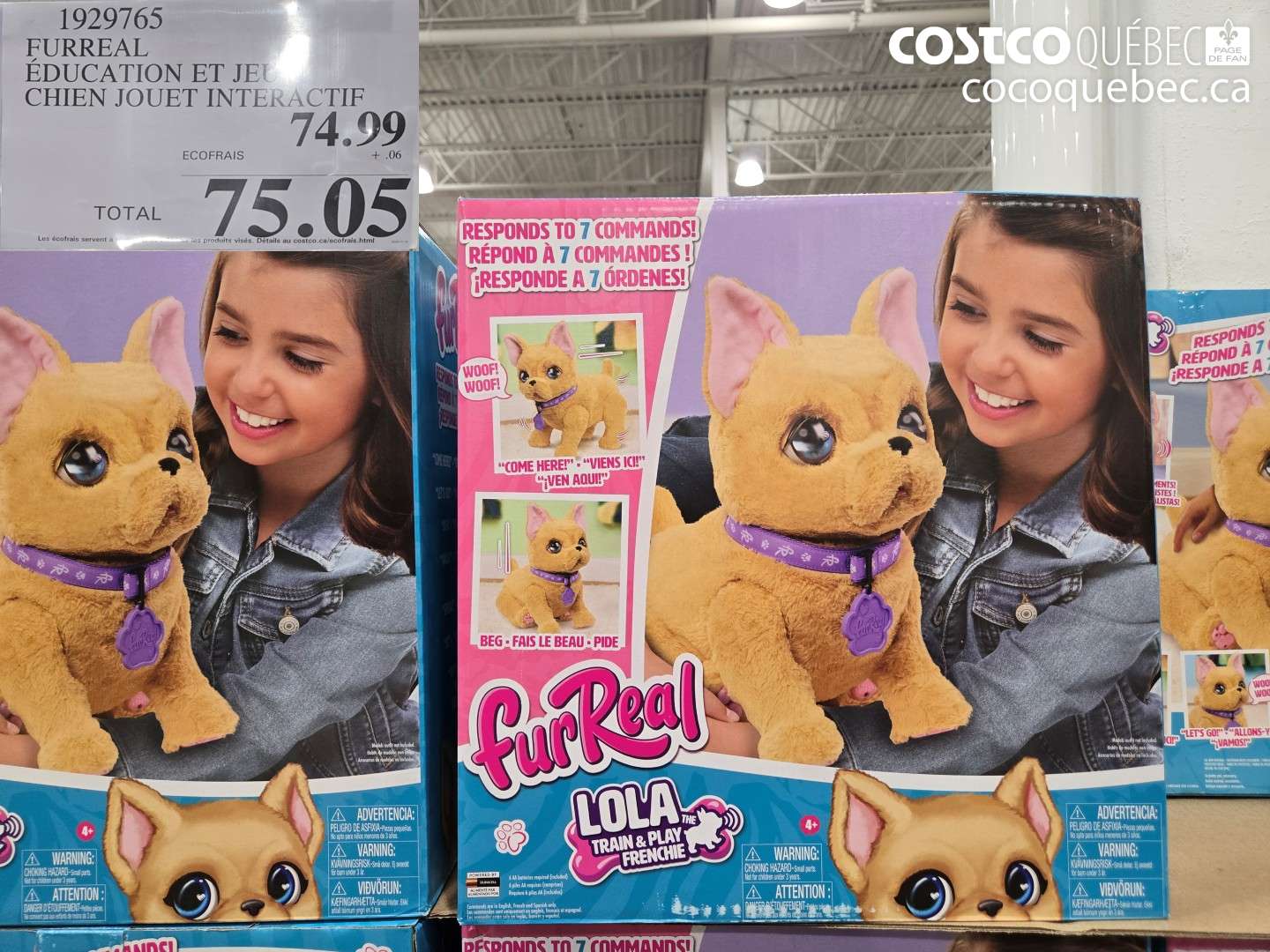 1929765 FURREAL ÉDUCATION ET JEU CHIEN JOUET INTERACTIF $75.05