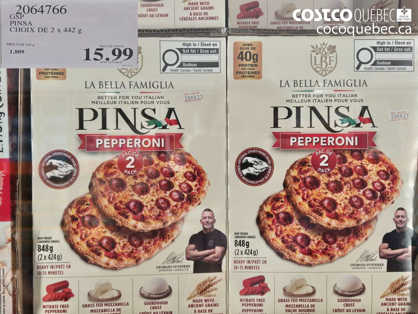 2064766 GSP PINSA CHOIX DE 2 X 442 G $15.99