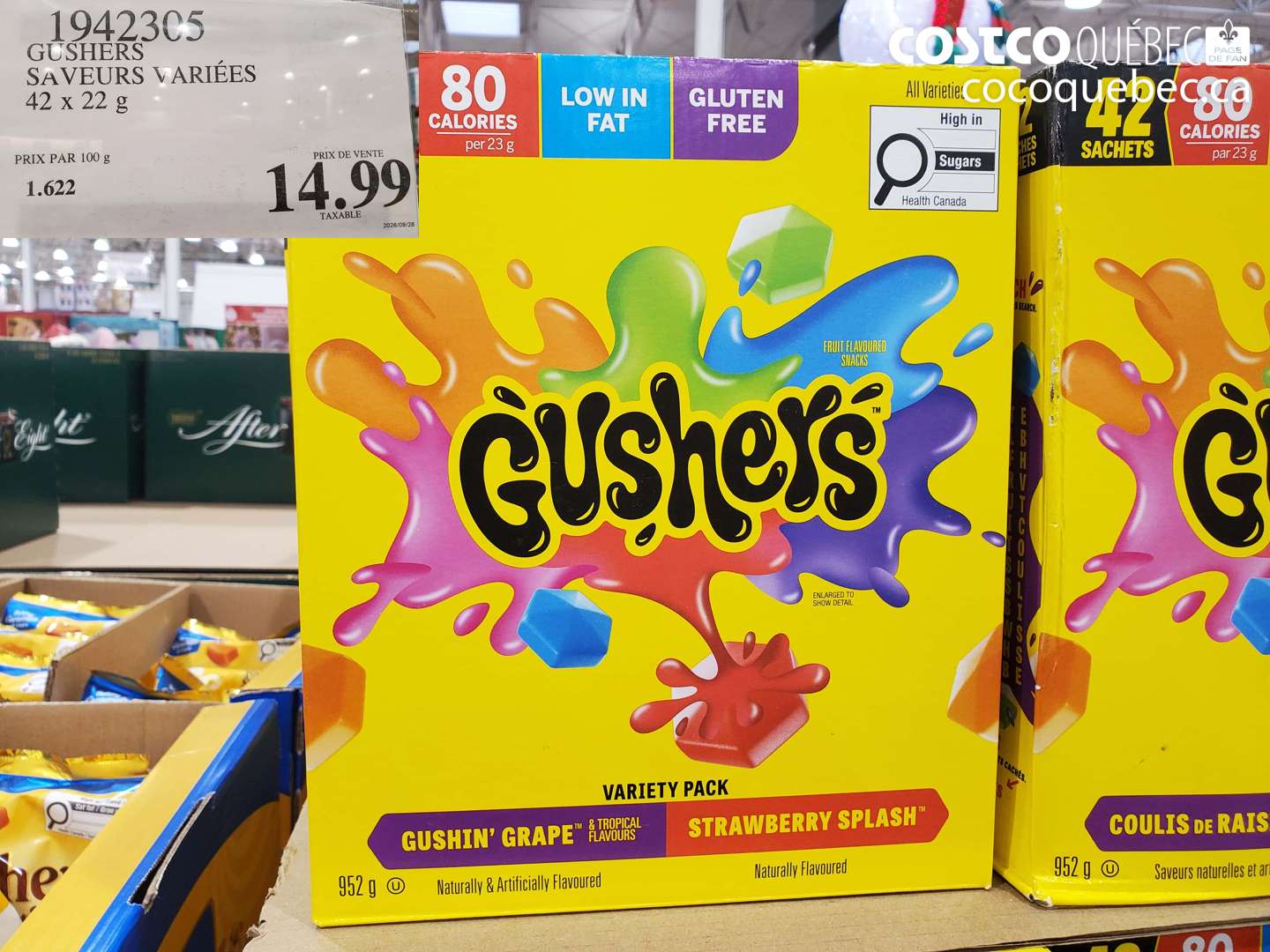 1942305 GUSHERS SAVEURS VARIÉES $14.99