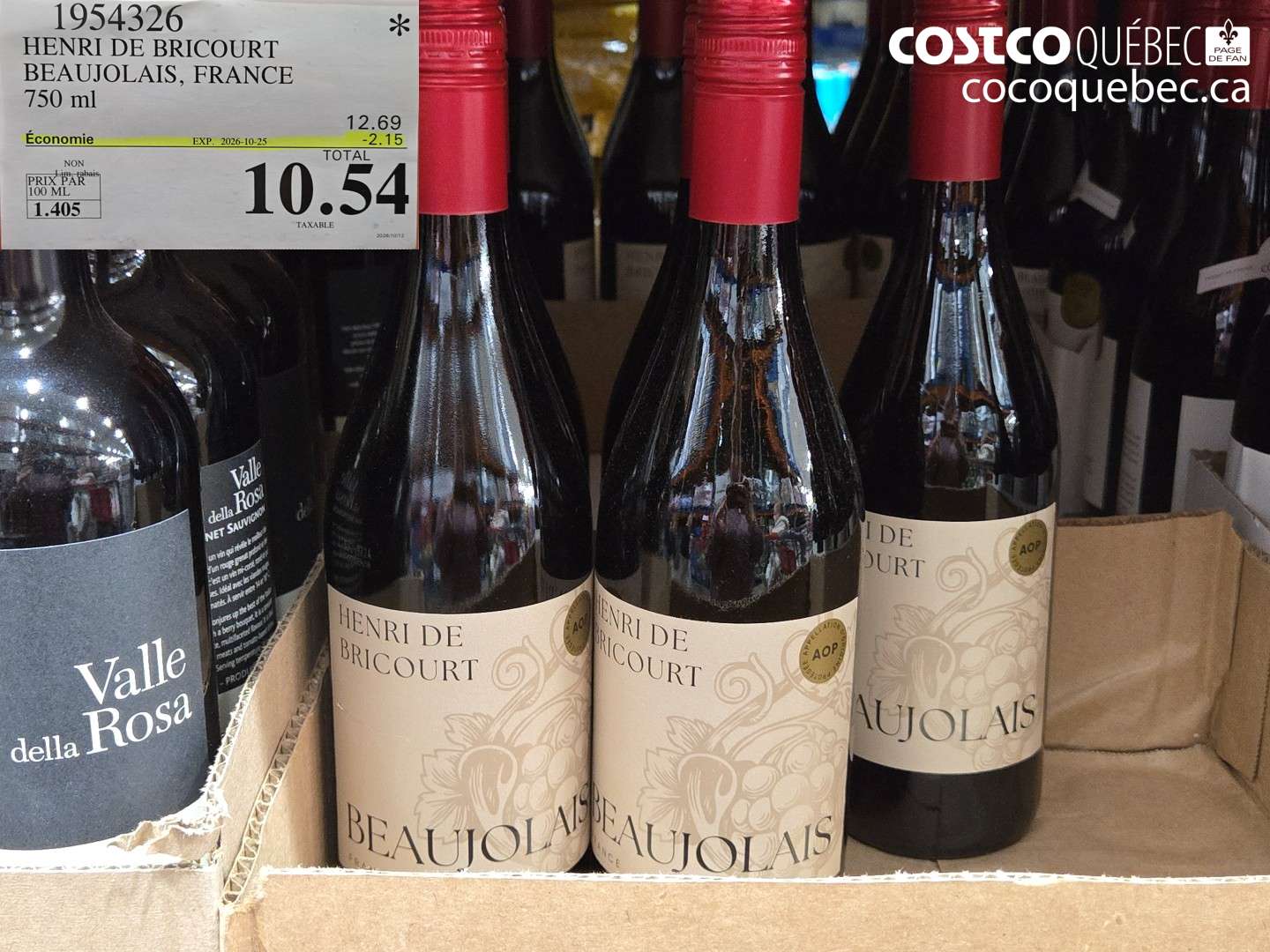 1954326 HENRI DE BRICOURT BEAUJOLAIS, FRANCE ($2.15 INSTANT SAVINGS EXPIRES ON 2026-10-25) $10.54