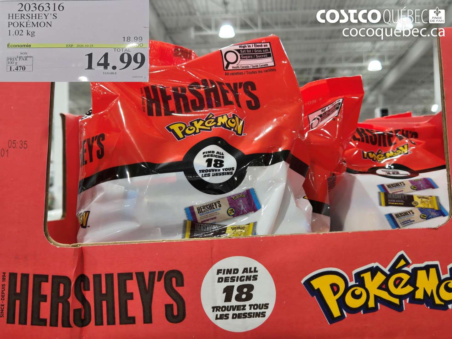 2036316 HERSHEY'S POKÉMON ($4.00 INSTANT SAVINGS EXPIRES ON 2026-10-25) $14.99