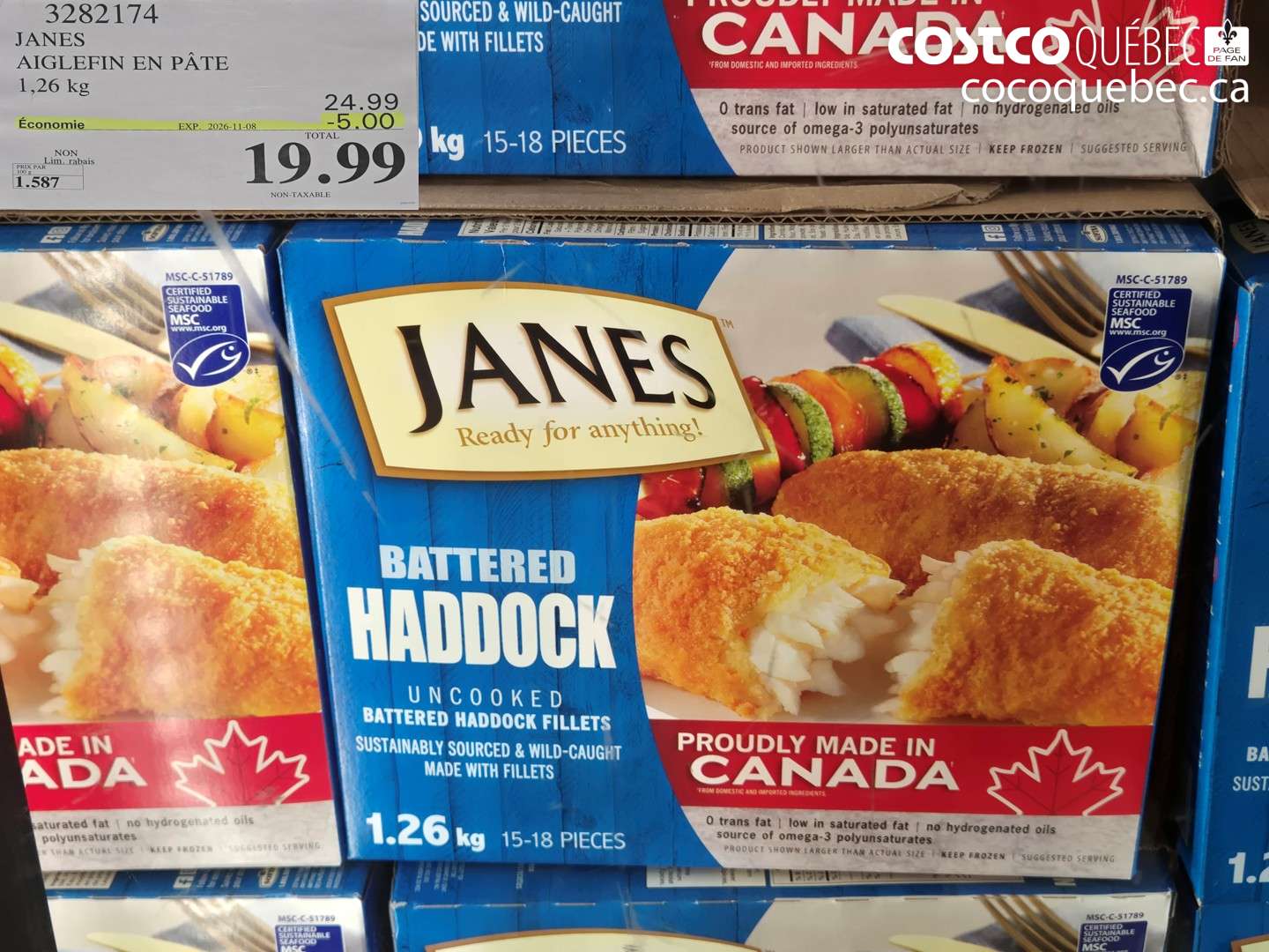 3282174 JANES AIGLEFIN EN PÂTE ($5.00 INSTANT SAVINGS EXPIRES ON 2026-11-08) $19.99