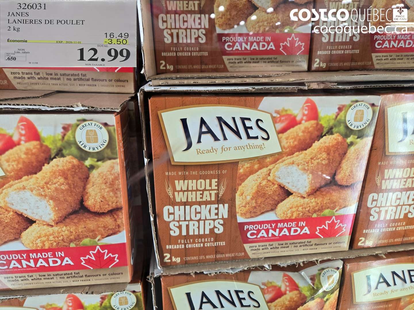 326031 JANES LANIERES DE POULET ($3.50 INSTANT SAVINGS EXPIRES ON 2026-11-01) $12.99