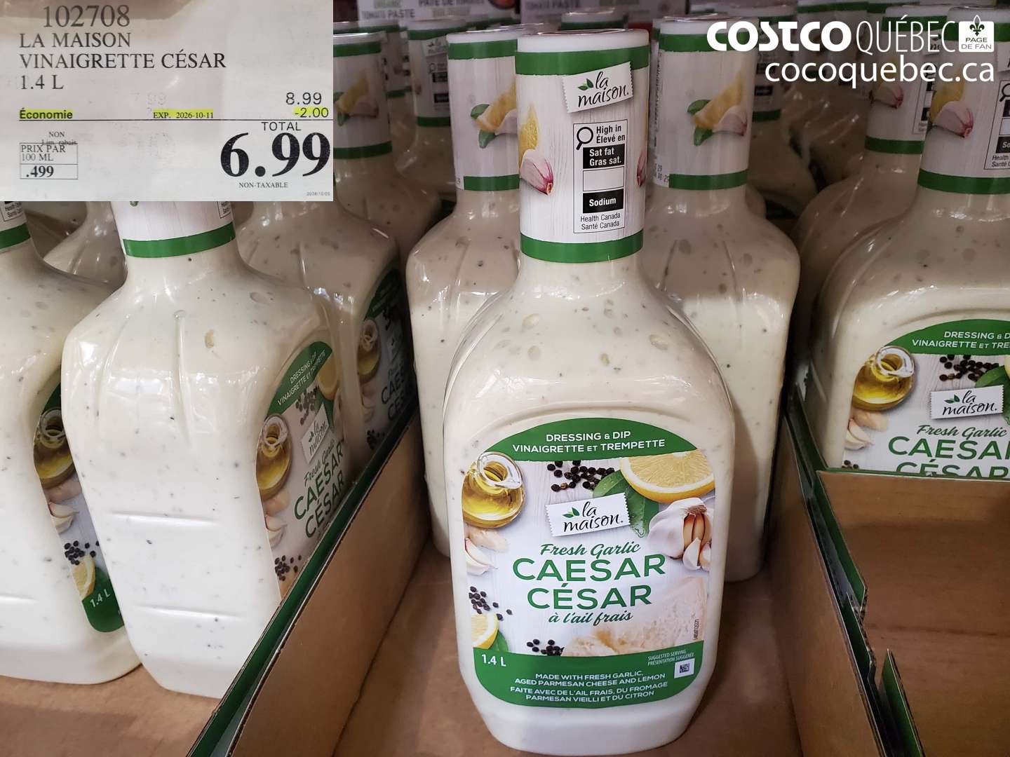 102708 LA MAISON VINAIGRETTE CÉSAR ($2.00 INSTANT SAVINGS EXPIRES ON 2026-10-11) $6.99