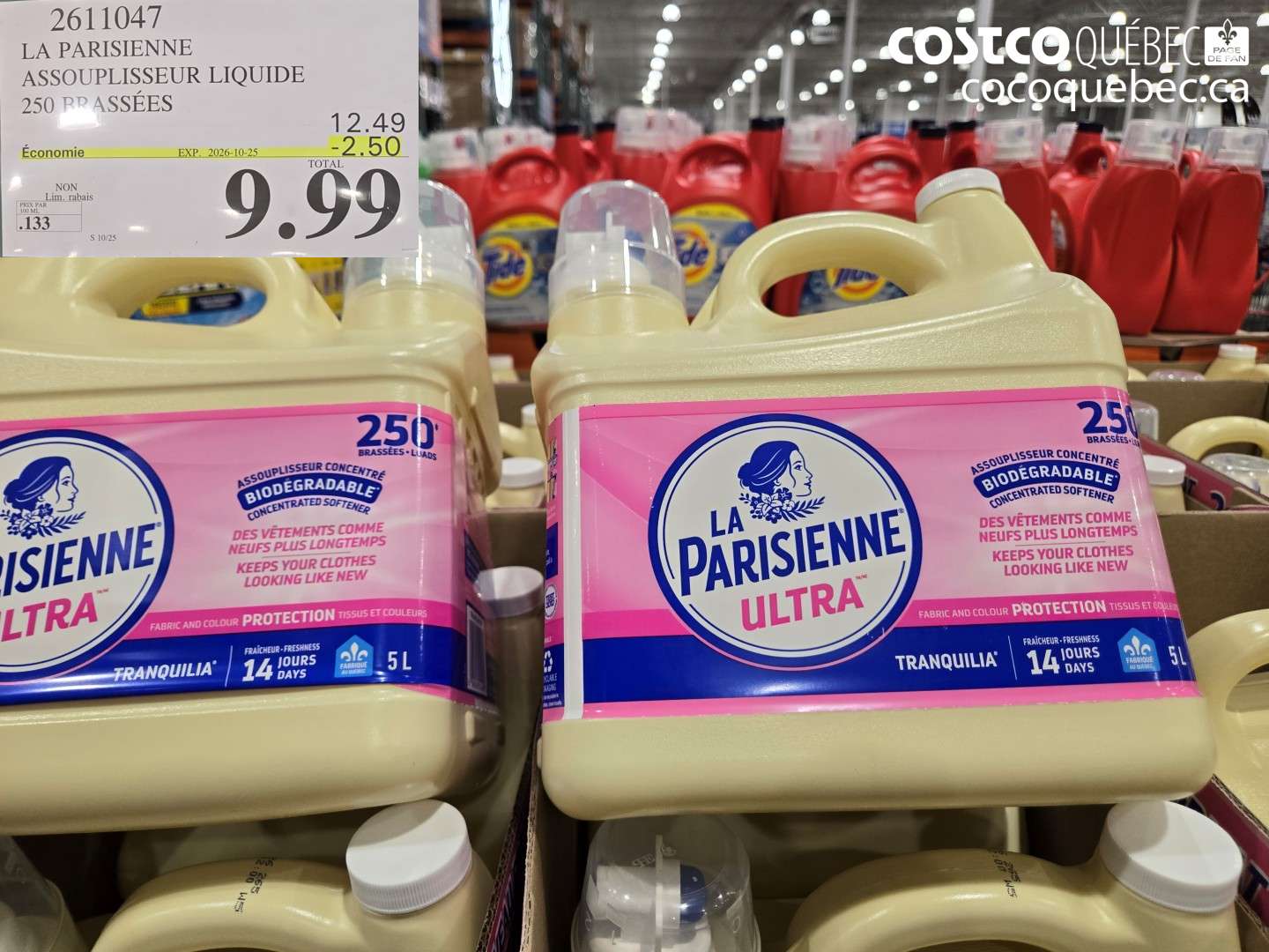 2611047 LA PARISIENNE ASSOUPLISSEUR LIQUIDE 250 BRASSÉES ($2.50 INSTANT SAVINGS EXPIRES ON 2026-10-25) $9.99