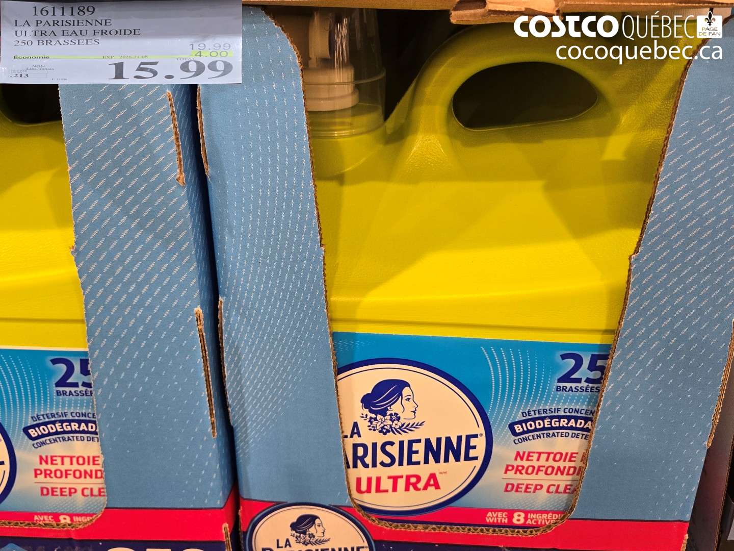 1611189 LA PARISIENNE ULTRA EAU FROIDE 250 BRASSEES ($4.00 INSTANT SAVINGS EXPIRES ON 2026-11-08) $15.99