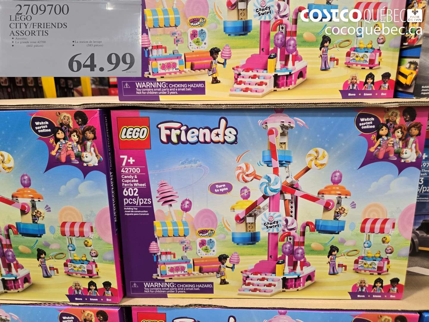 2709700 LEGO CITY/FRIENDS ASSORTIS $64.99