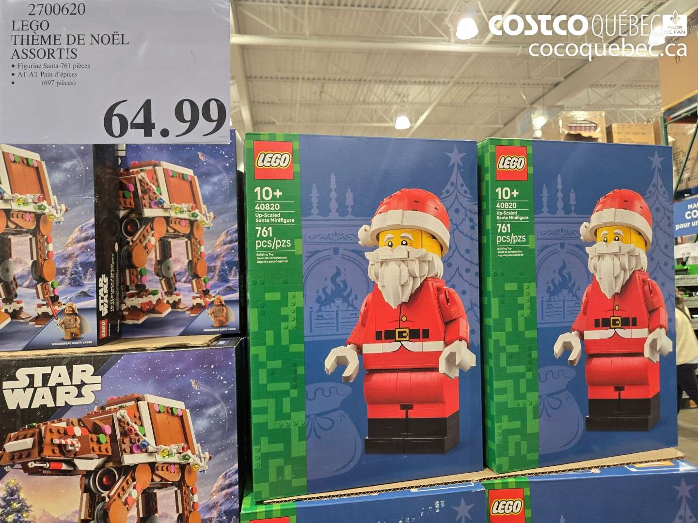 2700620 LEGO THÈME DE NOËL ASSORTIS $64.99