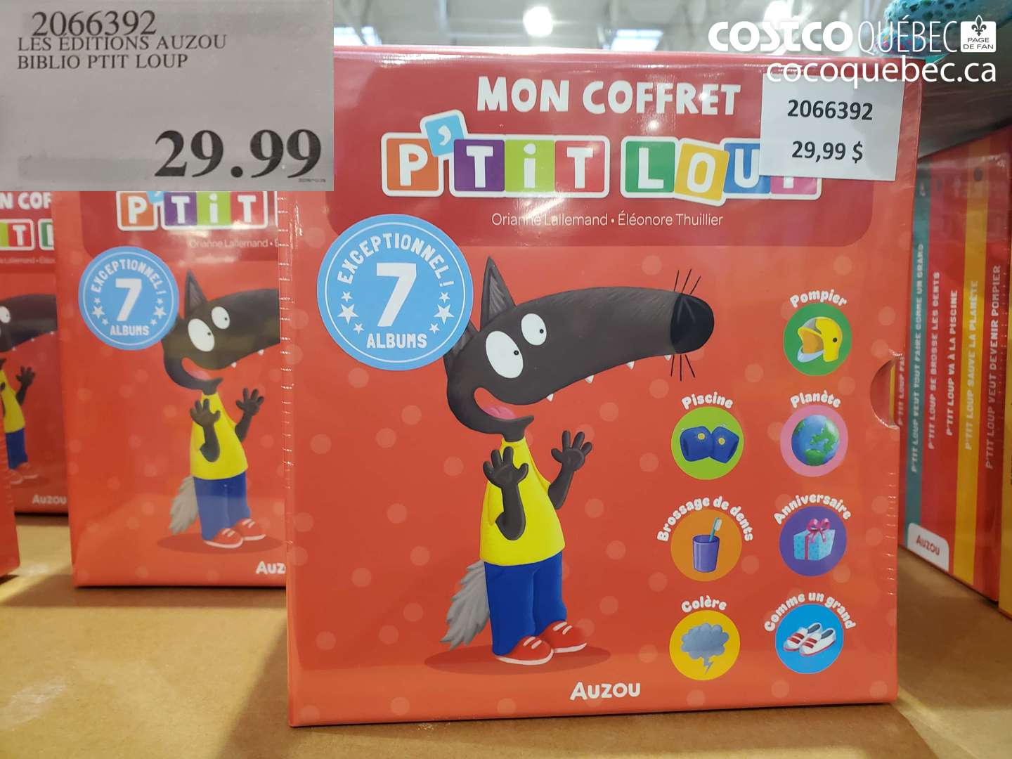 2066392 LES EDITIONS AUZOU BIBLIO PTIT LOUP $29.99