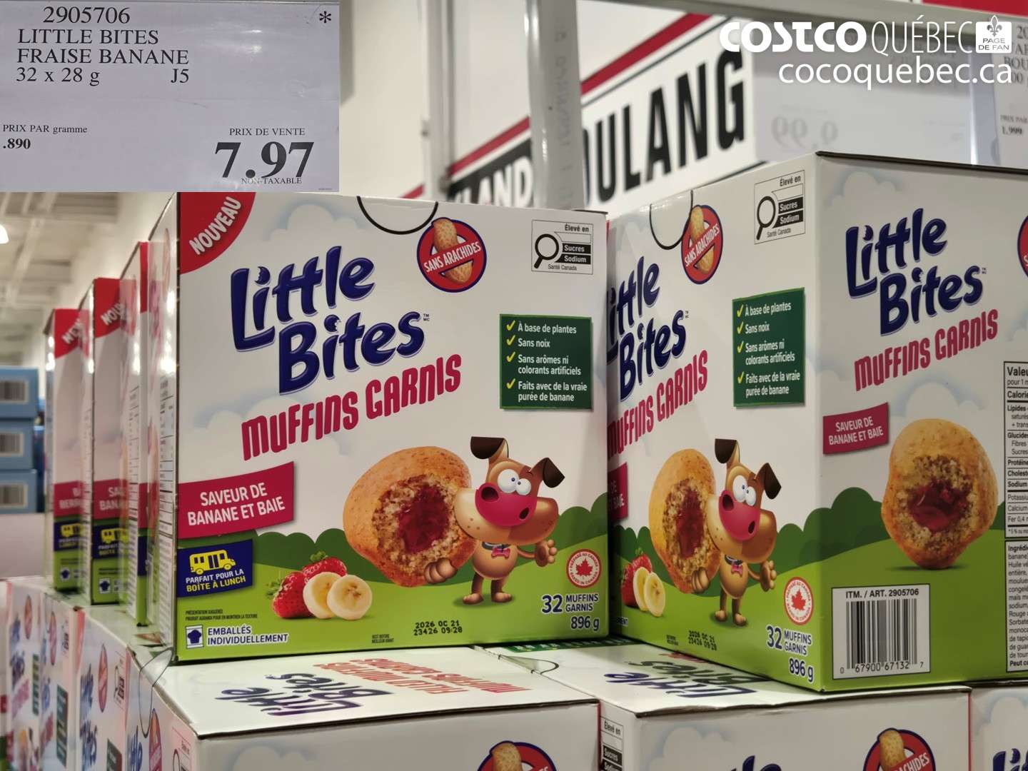 2905706 LITTLE BITES FRAISE BANANE $7.97