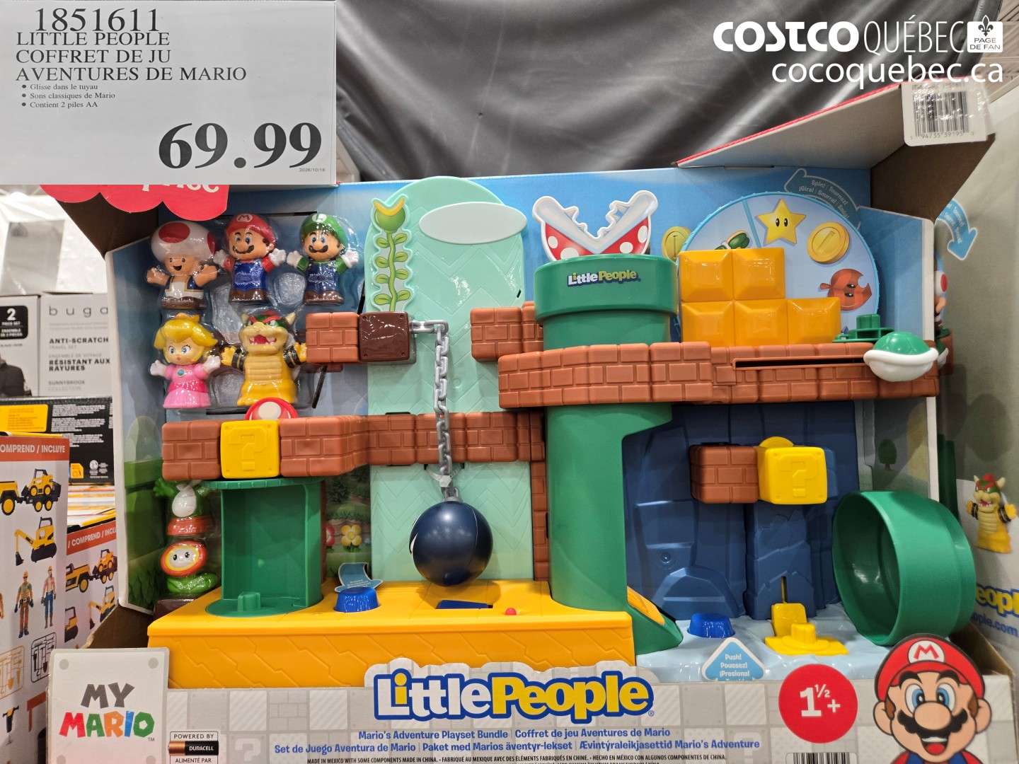 1851611 LITTLE PEOPLE COFFRET DE JU AVENTURES DE MARIO $69.99
