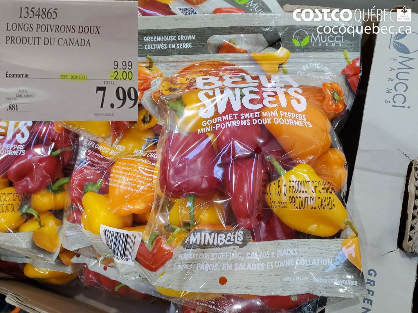 1354865 LONGS POIVRONS DOUX ($2.00 INSTANT SAVINGS EXPIRES ON 2026-10-11) $7.99