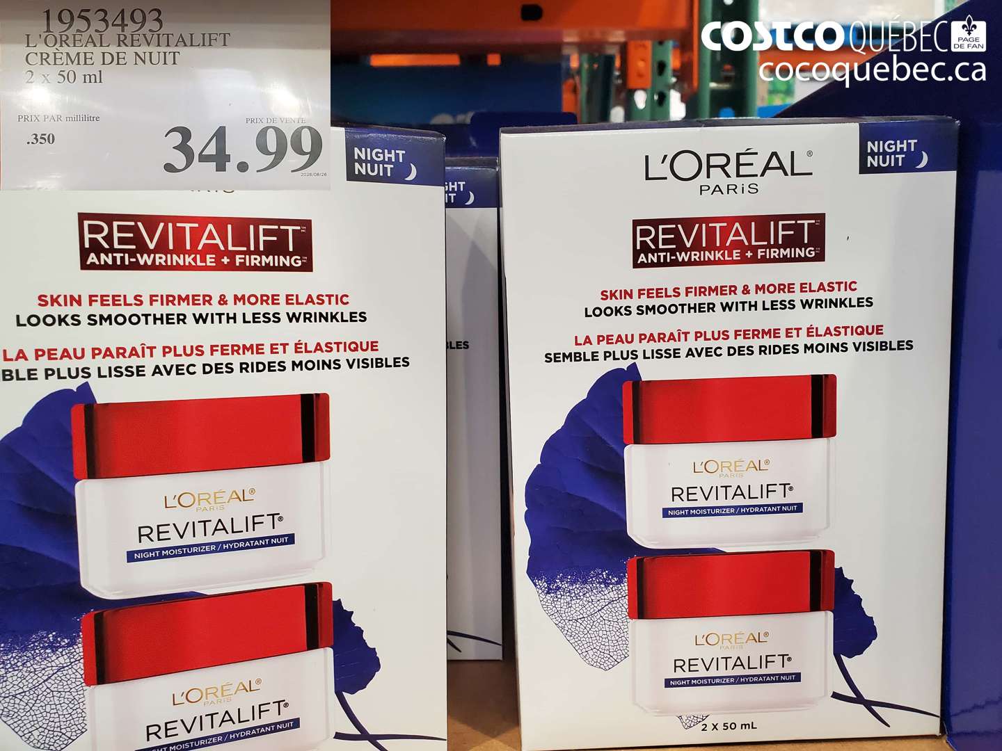 1953493 L'OREAL REVITALIFT CREME DE NUIT $34.99