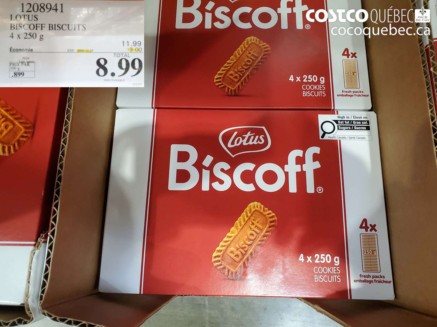 1208941 LOTUS BISCOFF BISCUITS ($3.00 INSTANT SAVINGS EXPIRES ON 2026-10-25) $8.99