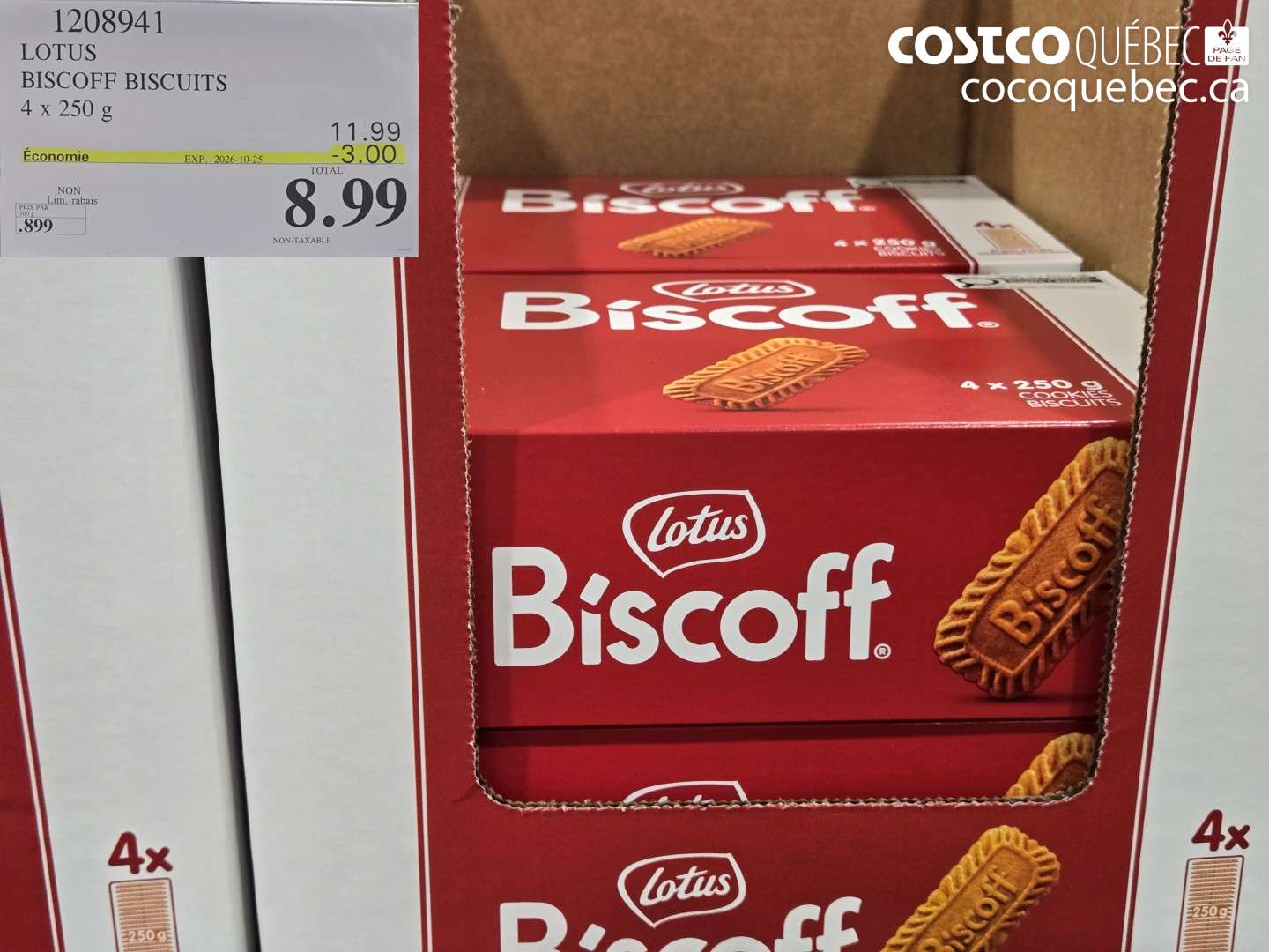 1208941 LOTUS BISCOFF BISCUITS ($3.00 INSTANT SAVINGS EXPIRES ON 2026-10-25) $8.99