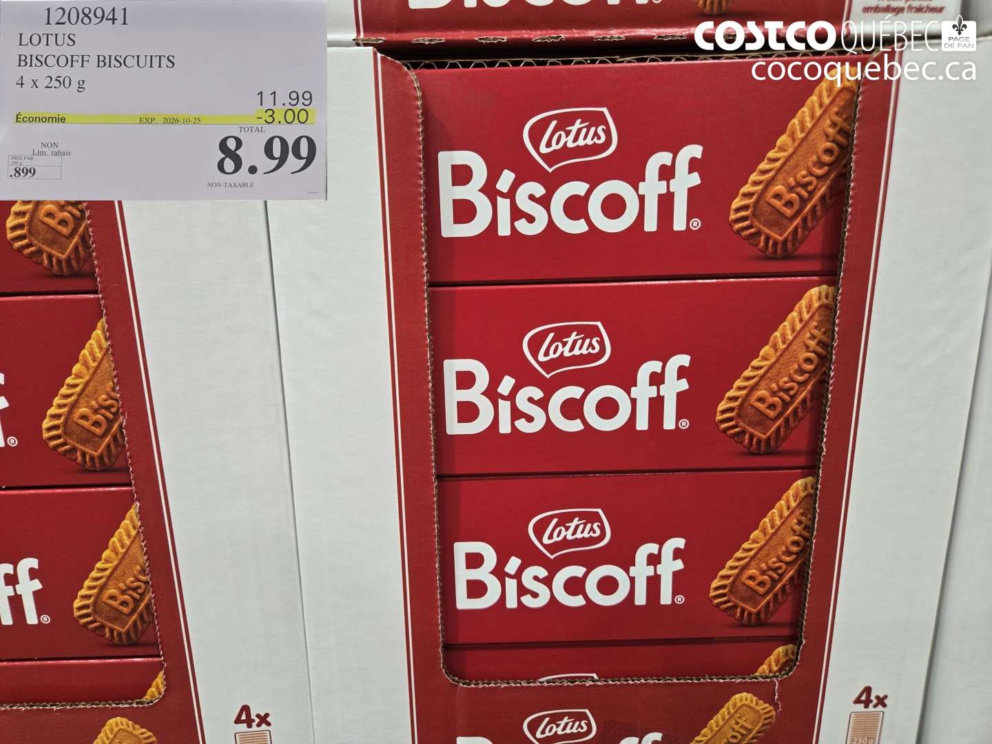 1208941 LOTUS BISCOFF BISCUITS ($3.00 INSTANT SAVINGS EXPIRES ON 2026-10-25) $8.99