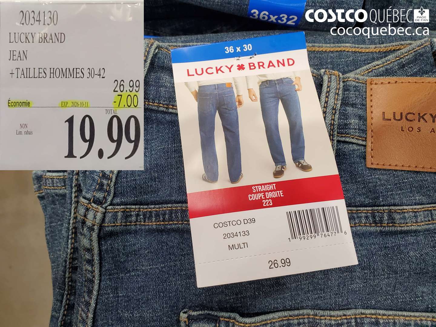 2034130 LUCKY BRAND JEAN ($7.00 INSTANT SAVINGS EXPIRES ON 2026-10-11) $19.99