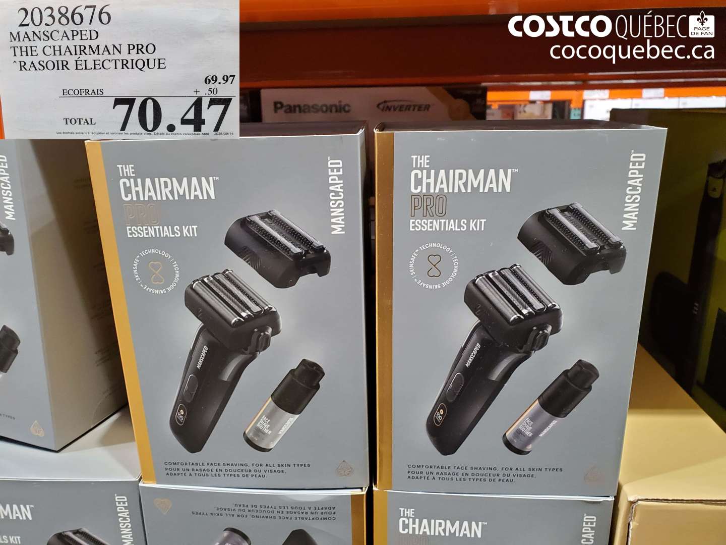 2038676 MANSCAPED THE CHAIRMAN PRO RASOIR ÉLECTRIQUE $70.47