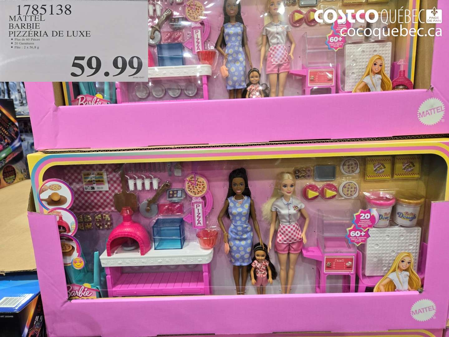 1785138 MATTEL BARBIE PIZZÉRIA DE LUXE $59.99