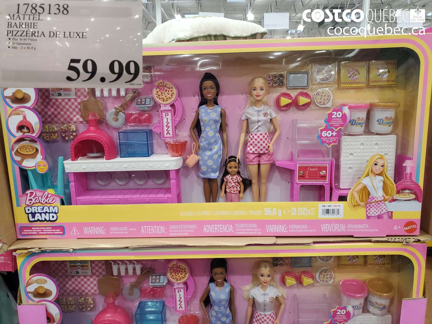 1785138 MATTEL BARBIE PIZZERIA DE LUXE $59.99