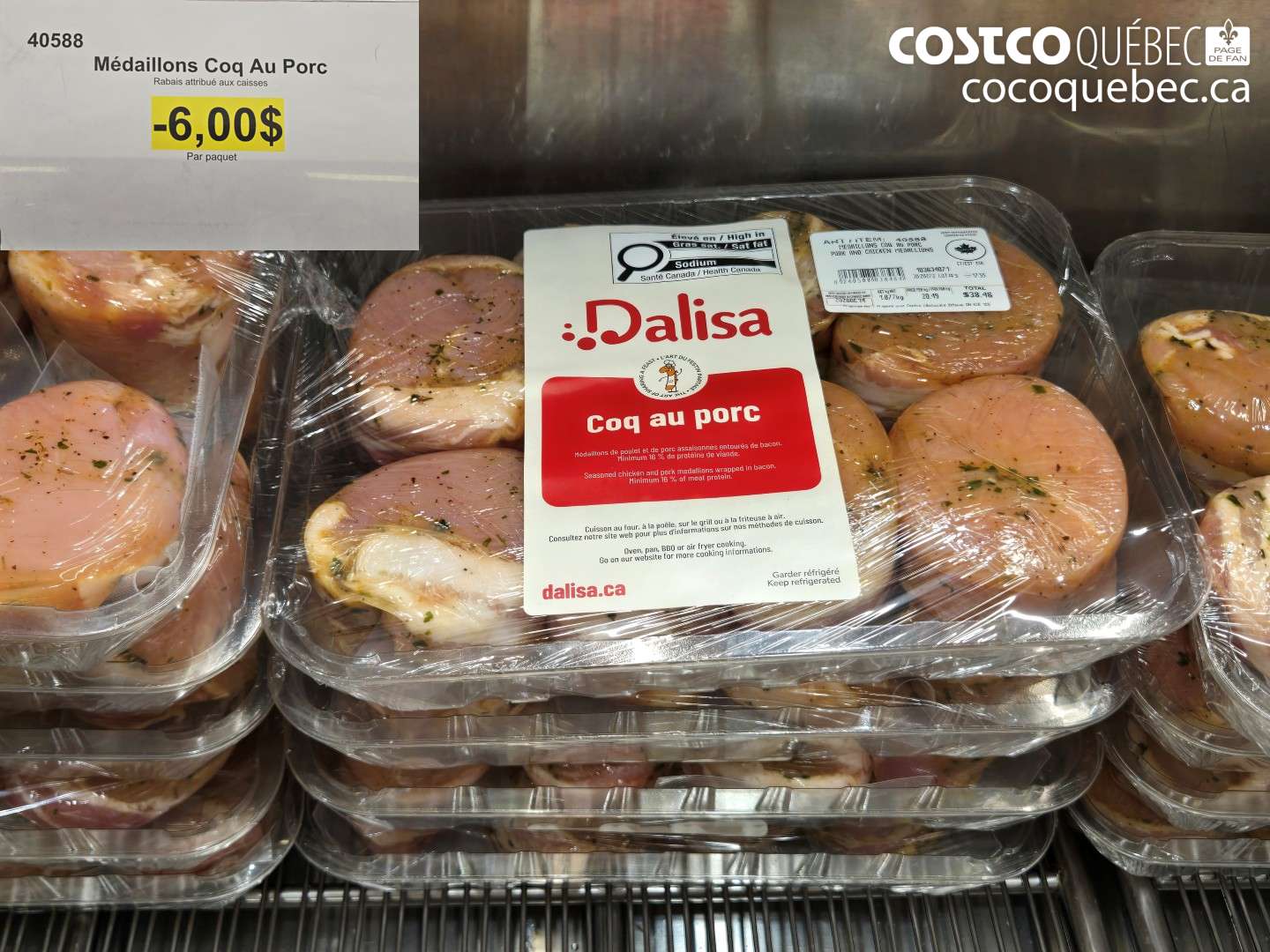 40588 MÉDAILLONS COQ AU PORC ($6.00 INSTANT SAVINGS)