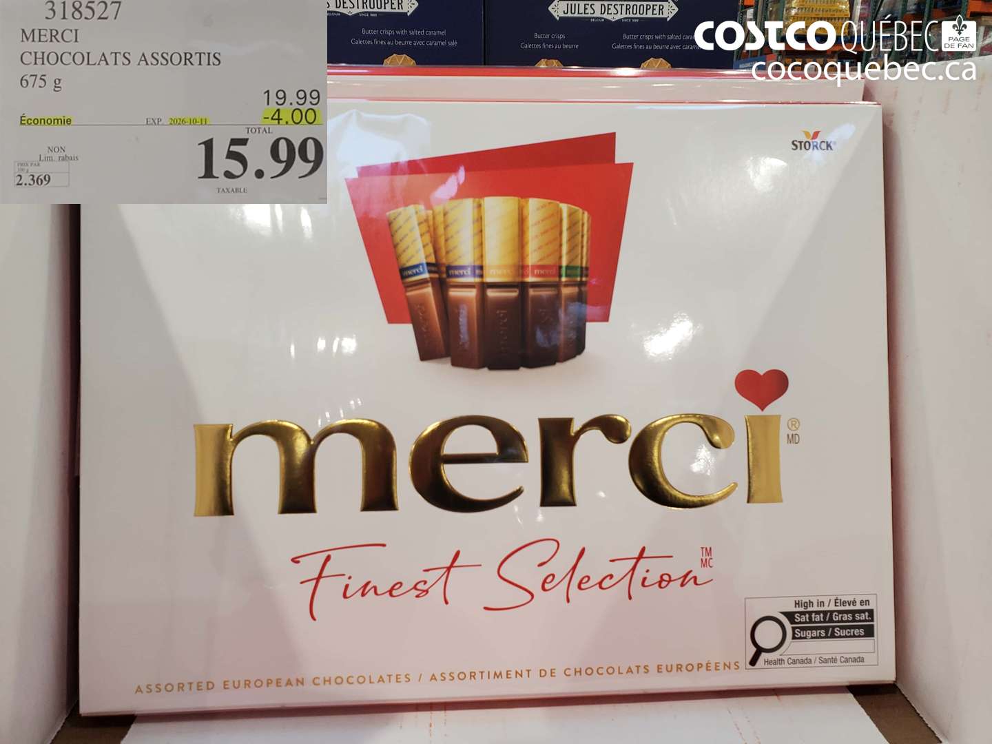 318527 MERCI CHOCOLATS ASSORTIS ($4.00 INSTANT SAVINGS EXPIRES ON 2026-10-11) $15.99