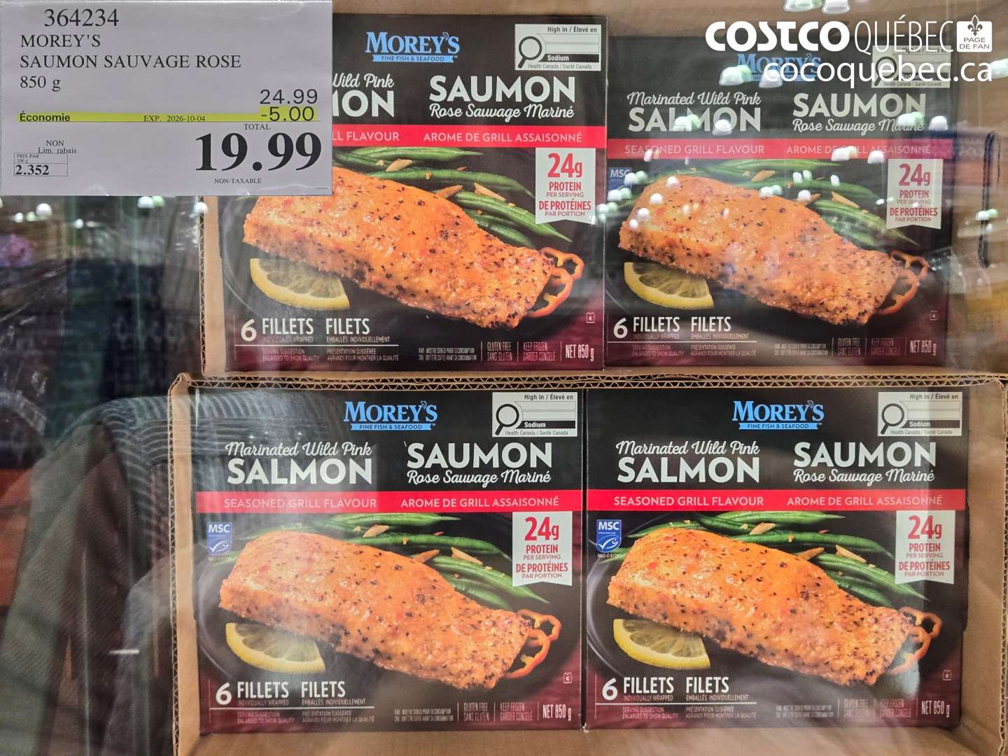 364234 MOREY'S SAUMON SAUVAGE ROSE ($5.00 INSTANT SAVINGS EXPIRES ON 2026-10-04) $19.99