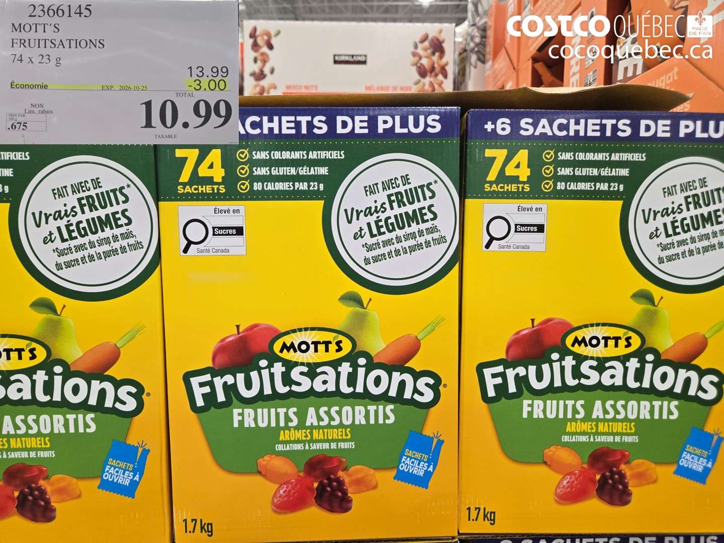 2366145 MOTT'S FRUITSATIONS ($3.00 INSTANT SAVINGS EXPIRES ON 2026-10-25) $10.99