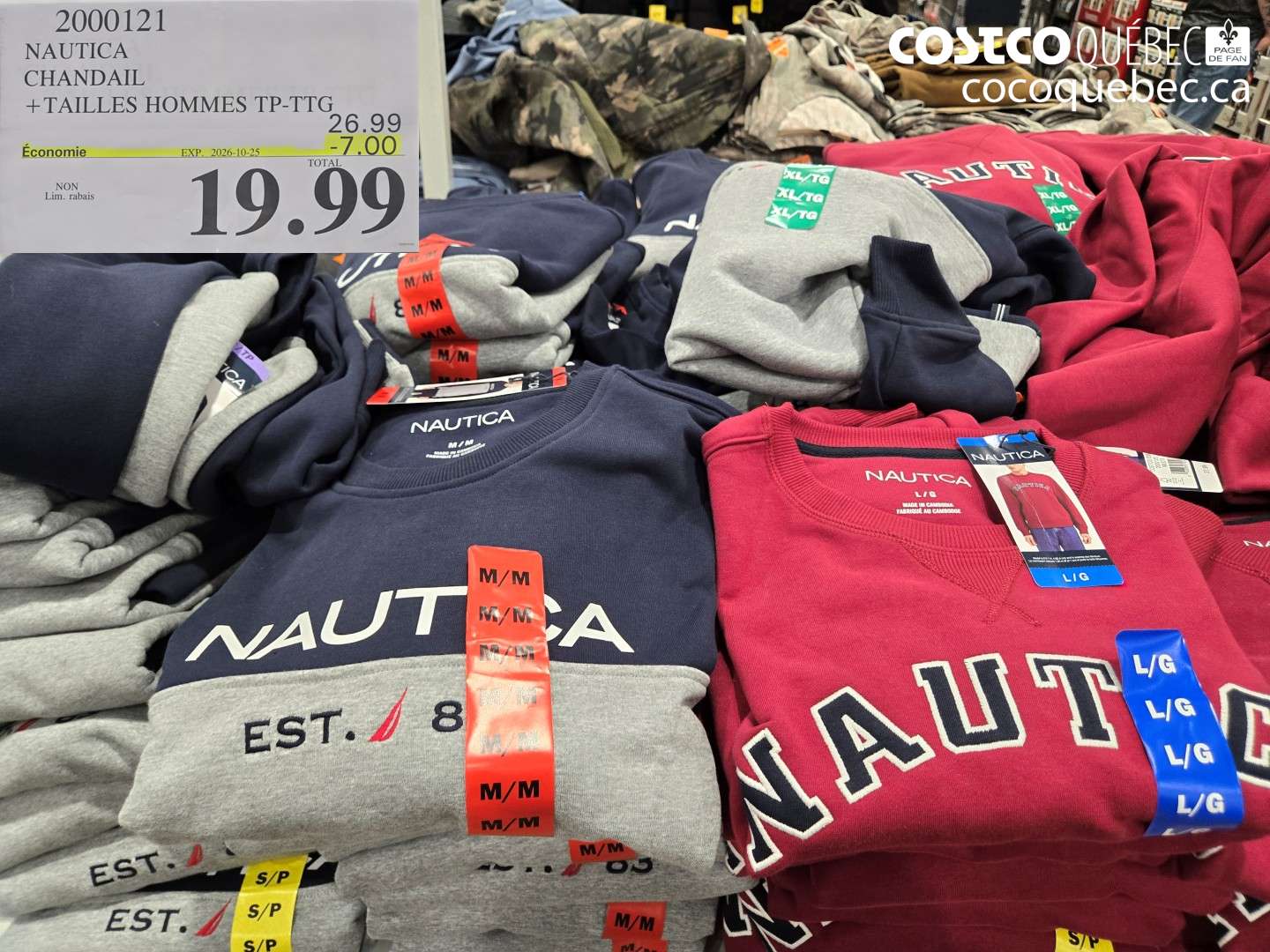 2000121 NAUTICA CHANDAIL ($7.00 INSTANT SAVINGS EXPIRES ON 2026-10-25) $19.99
