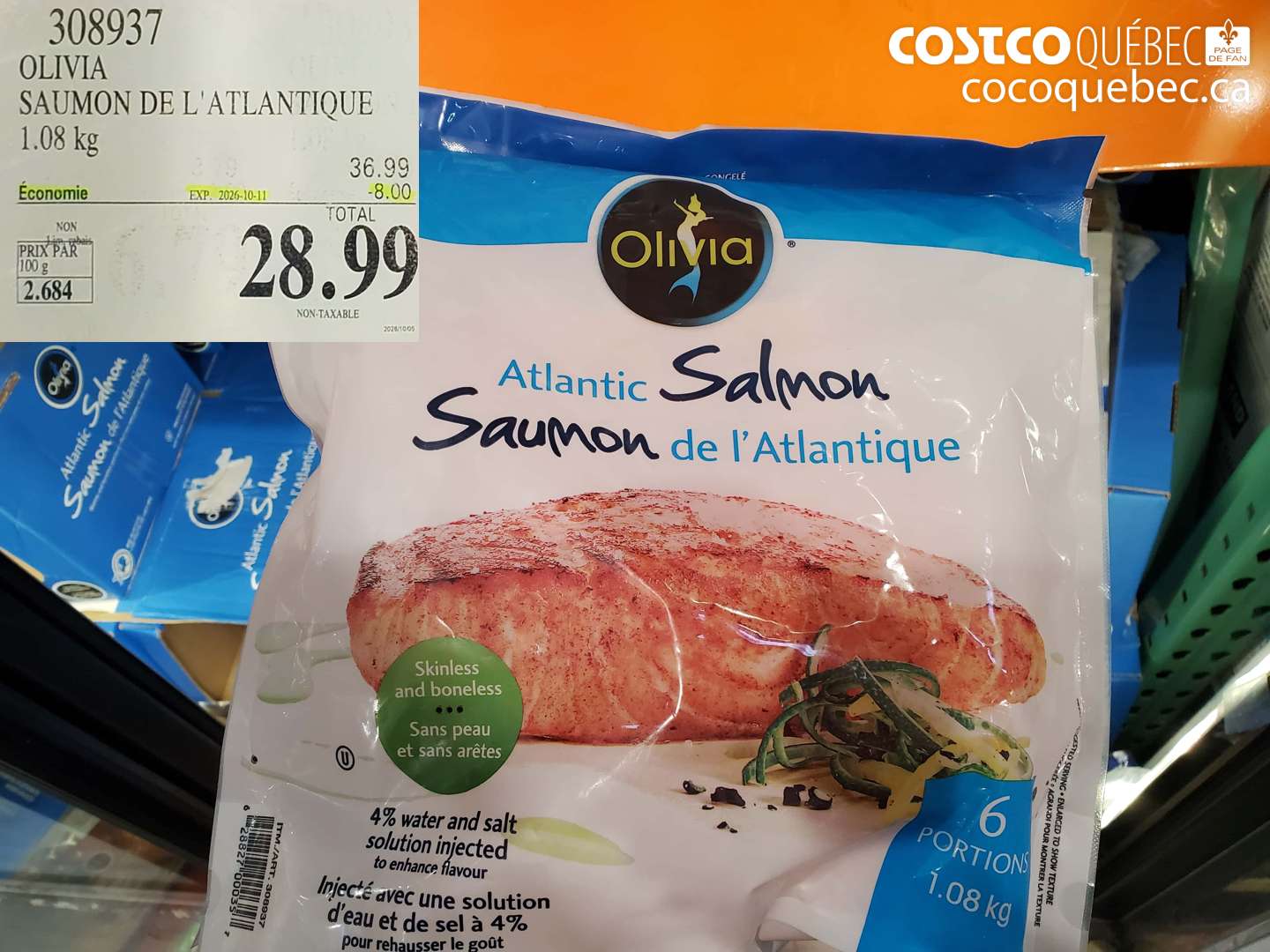 308937 OLIVIA SAUMON DE L'ATLANTIQUE ($8.00 INSTANT SAVINGS EXPIRES ON 2026-10-11) $28.99