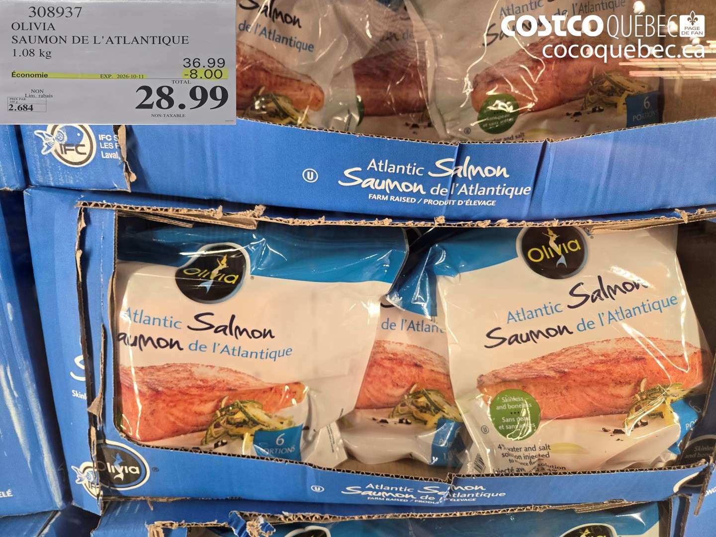 308937 OLIVIA SAUMON DE L'ATLANTIQUE ($8.00 INSTANT SAVINGS EXPIRES ON 2026-10-11) $28.99