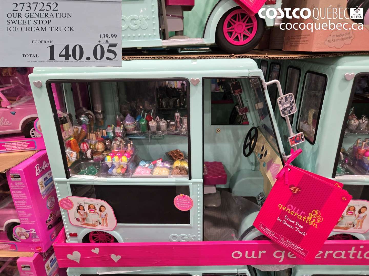 2737252 OUR GENERATION SWEET STOP ICE CREAM TRUCK $140.05
