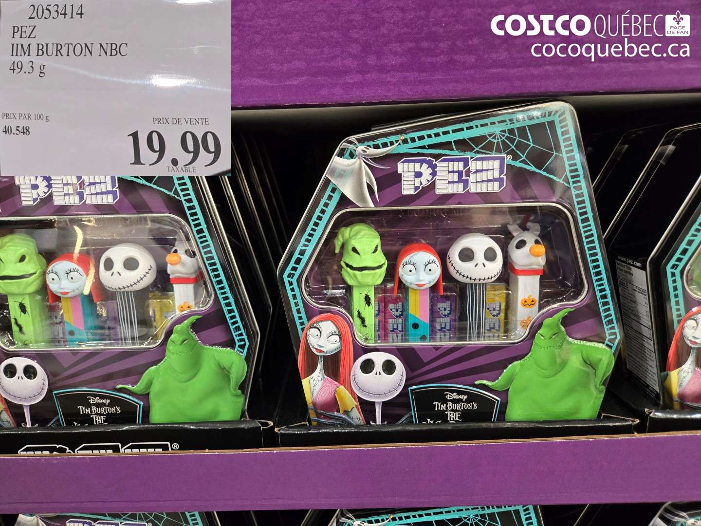2053414 PEZ IIM BURTON NBC $19.99